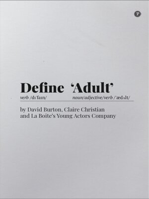 cover image of Define Adult